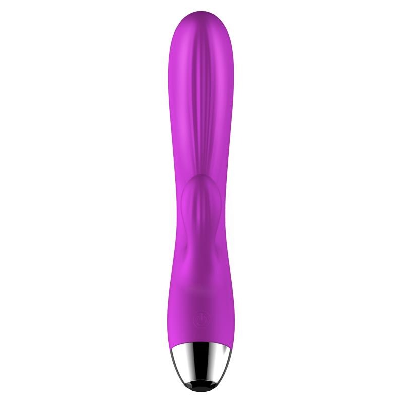 Foxshow - 63-00014 - g spot Vibrator-Silicone Vibrator - Pulsator - USB - 7 + 7 Function / Heating - Luxury colour box - Purple