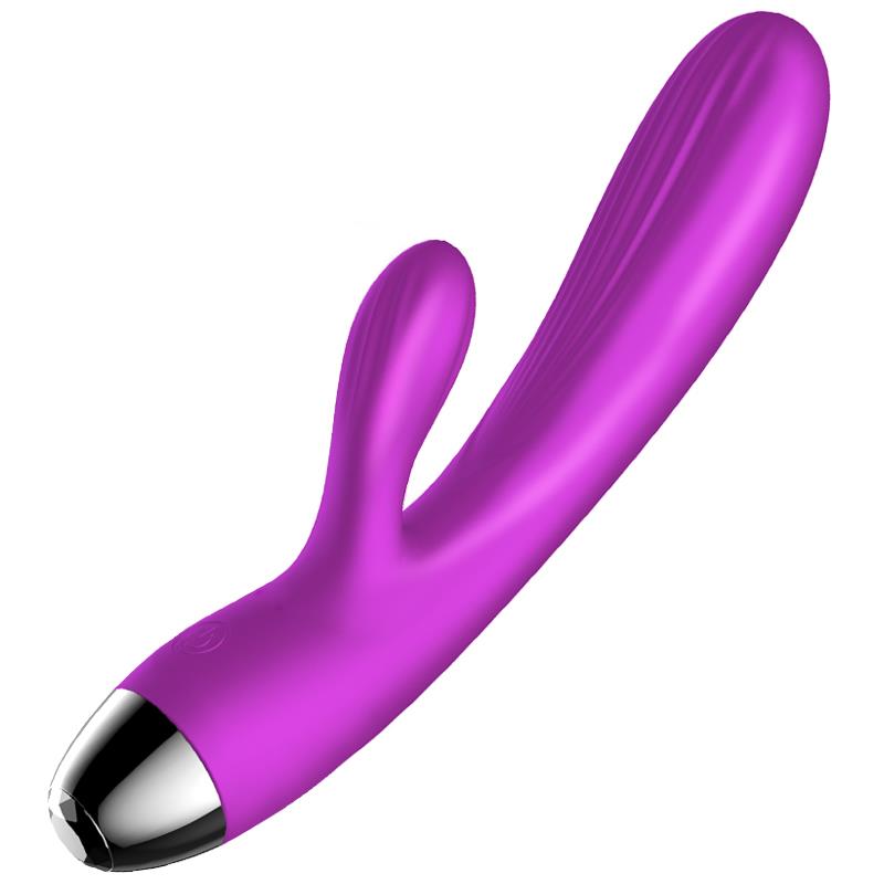 Foxshow - 63-00014 - g spot Vibrator-Silicone Vibrator - Pulsator - USB - 7 + 7 Function / Heating - Luxury colour box - Purple