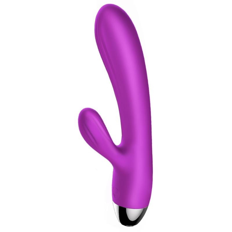 Foxshow - 63-00014 - g spot Vibrator-Silicone Vibrator - Pulsator - USB - 7 + 7 Function / Heating - Luxury colour box - Purple