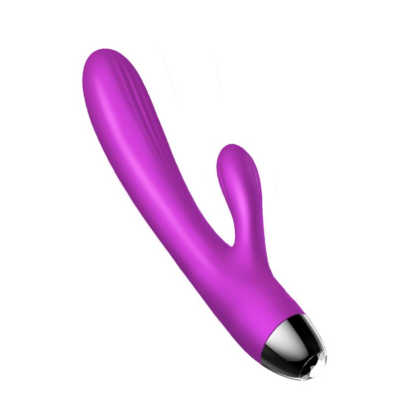 Foxshow - 63-00014 - g spot Vibrator-Silicone Vibrator - Pulsator - USB - 7 + 7 Function / Heating - Luxury colour box - Purple