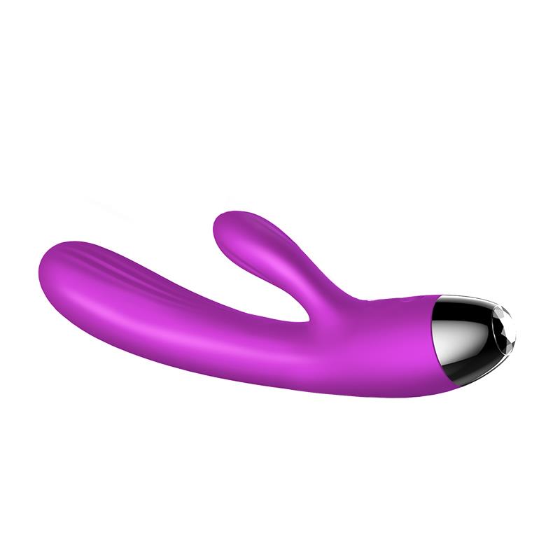 Foxshow - 63-00014 - g spot Vibrator-Silicone Vibrator - Pulsator - USB - 7 + 7 Function / Heating - Luxury colour box - Purple