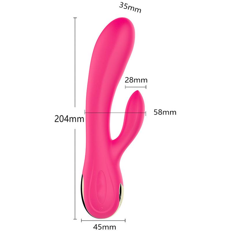 Foxshow - 63-00016 - Victorua G spot Vibrator-Silicone Vibrator  - USB - 7 Function + Booster / Heating - Luxury colour box - Pink