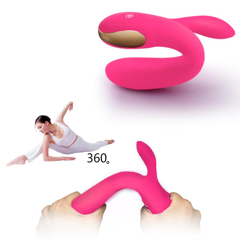 Foxshow - 63-00016 - Victorua G spot Vibrator-Silicone Vibrator  - USB - 7 Function + Booster / Heating - Luxury colour box - Pink