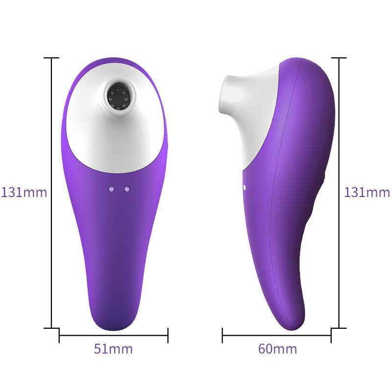 Foxshow - 63-00029 - Robert - Air sucker - Oral sucker  - Design sucker  - 7 Function - Rechargeable  - Luxury Giftbox - Purple