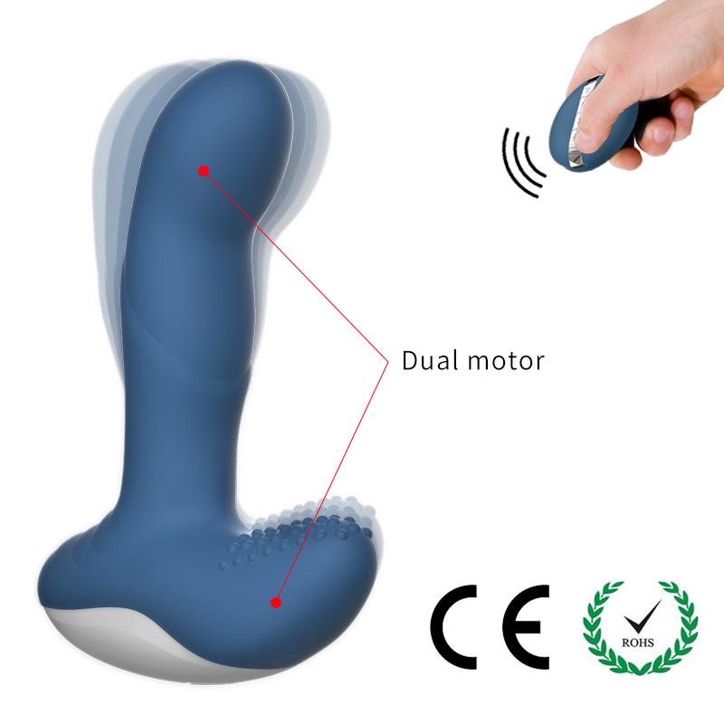 Foxshow - 63-00032 - Design G spot Vibrator - 13,5 cm - Heat function - 7 Function - Rechargeable  - Luxury Giftbox - Blue