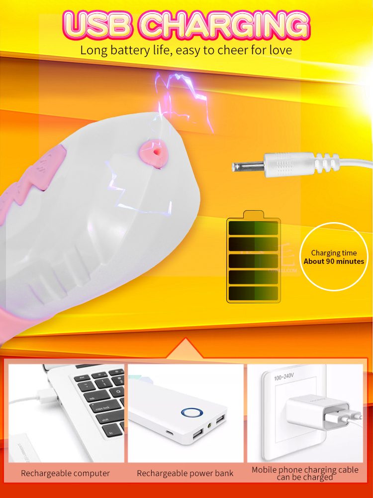 Bossoftoys - 63-00039 - Vibrator - Silicone - USB - 7 Function - Thrusting Function - Heating