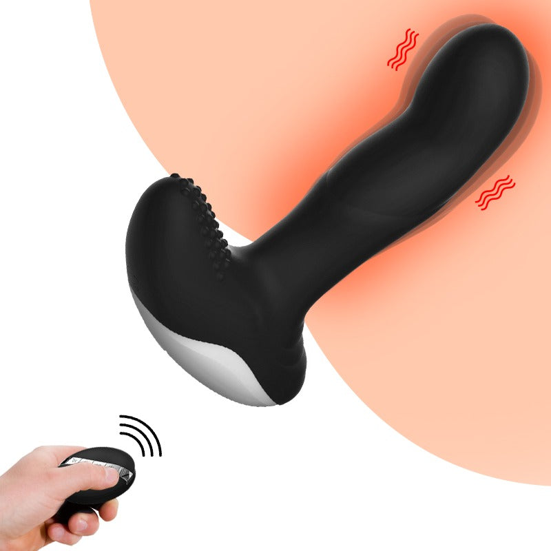 Boss of Toys - Vibrator - Silicone Massager - USB - 7 Function - Pulsator - Heating - Black - 63-00040