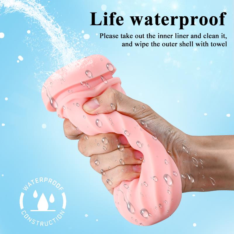 Foxshow - 63-00052 - Big size - 27,5 Cm - Masturbator cup - Sound Vibrating, Flashing Masturbation - USB rechargeable - 7 Function - Dia outside 8 cm