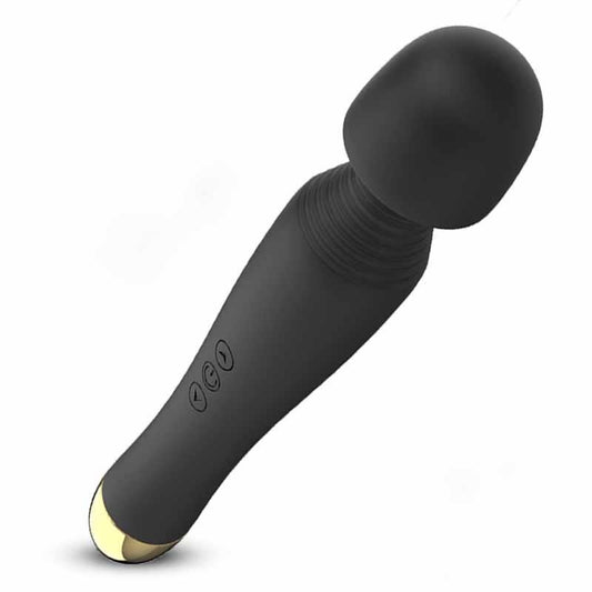 Bossoftoys - 63-00060 - Stimulator - Silicone Massager Black USB - 6 Vibrations - Mini wand