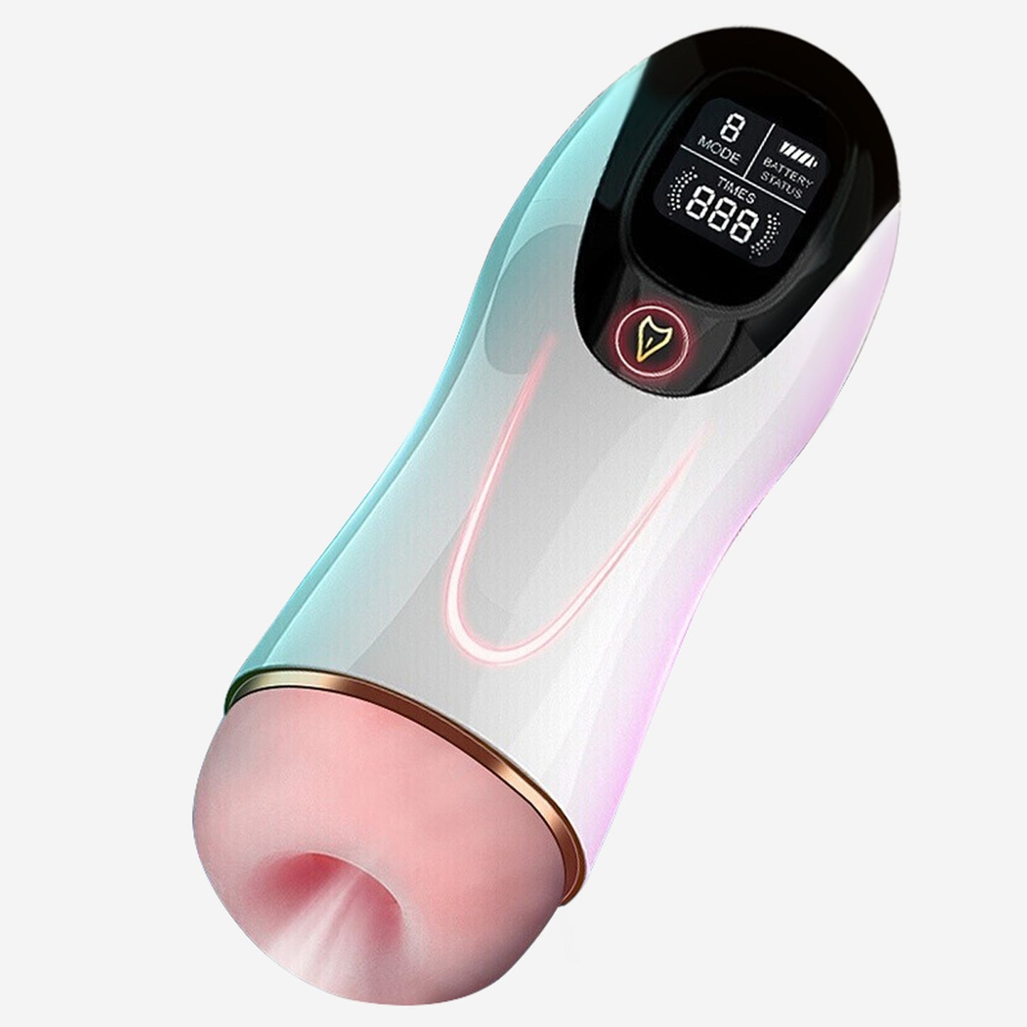 Foxshow Vibrating Big Masturbator - Usb - 8 Functions - Colourbox - 63-00063