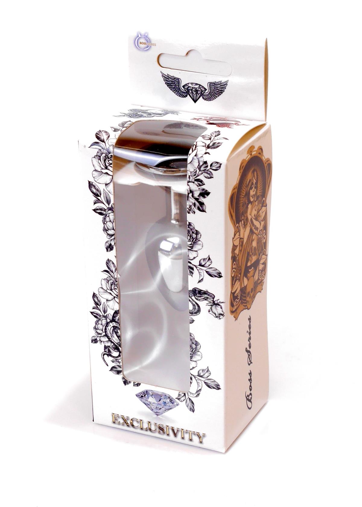 Bossoftoys - 64-00013 - Plug - Silver - Anal - Black - NEW with Colour window box
