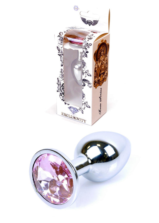 Boysoftoys - 64-00015- Plug - Silver - Anal - Pink stone