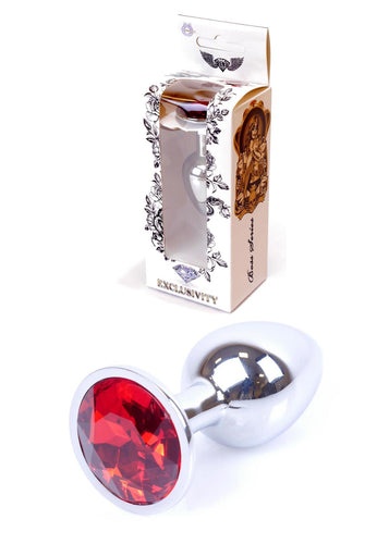 Boysoftoys Silver Plug Red - Anal - colour windowbox - 64-00016