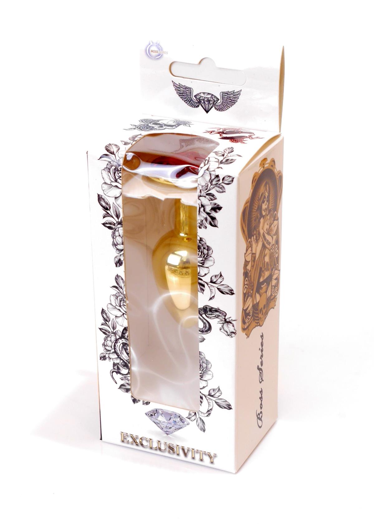 Bossoftoys Gold Plug Red anal - colour window box - 64-00019