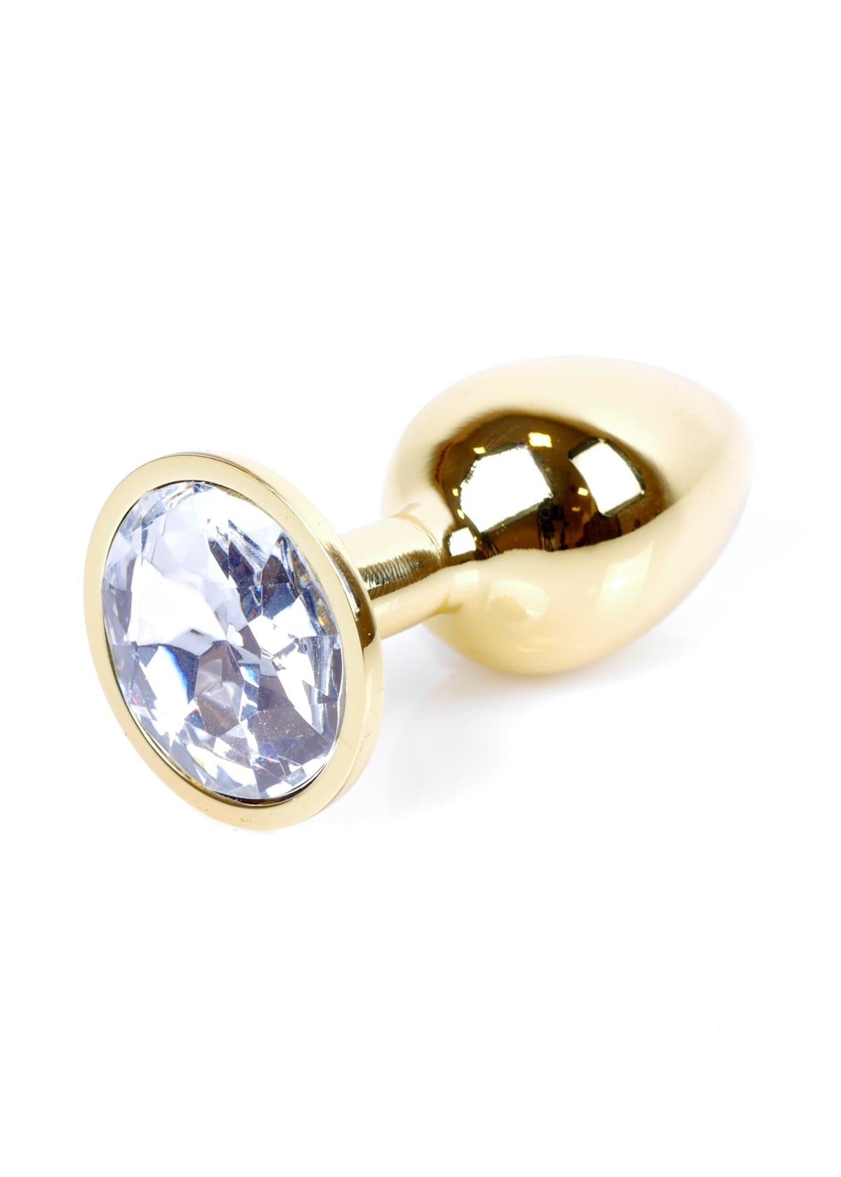 Bossoftoys - 64-00021 - Plug - Gold - Anal - Clear stone - attractive colour window box