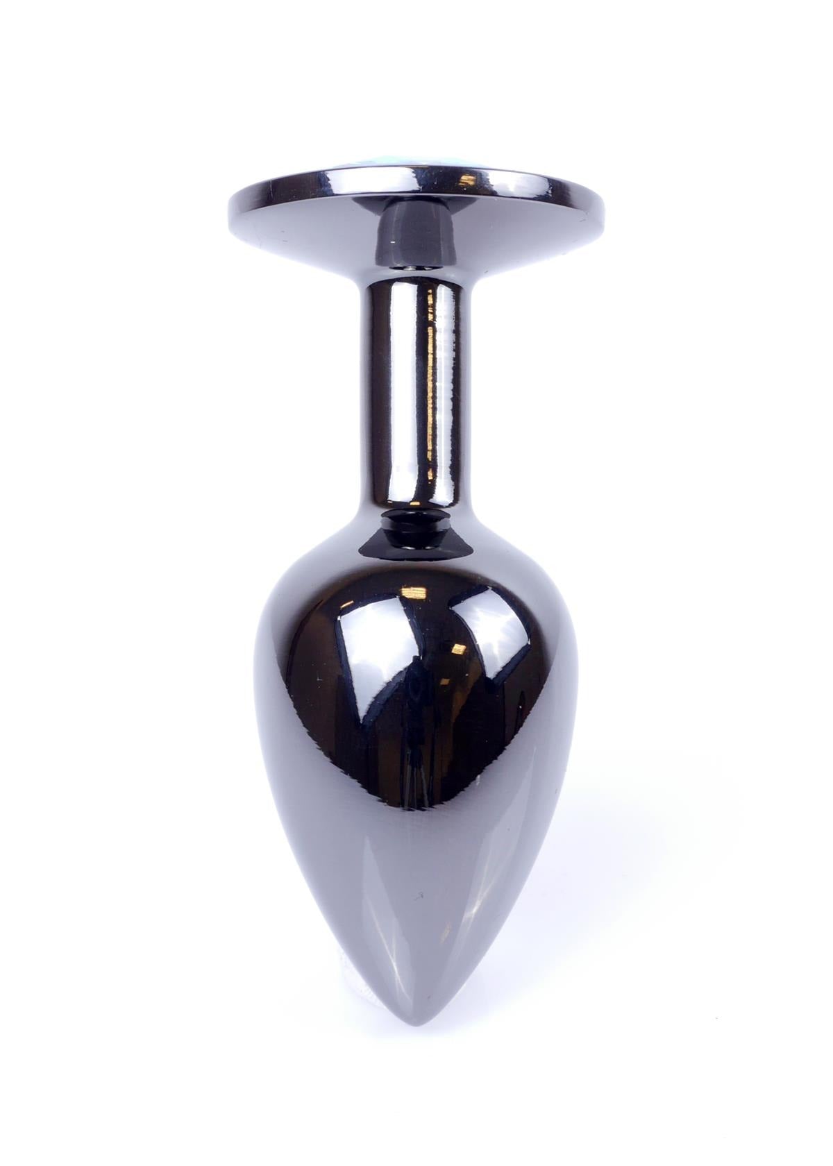 Bossoftoys - 64-00034 - Dark Silver Plug- Anal - Purple - length 7 cm - dia 2,7 cm