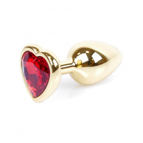 Boysoftoys - 64-00037 - Plug - Gold - Anal - Heart - Red