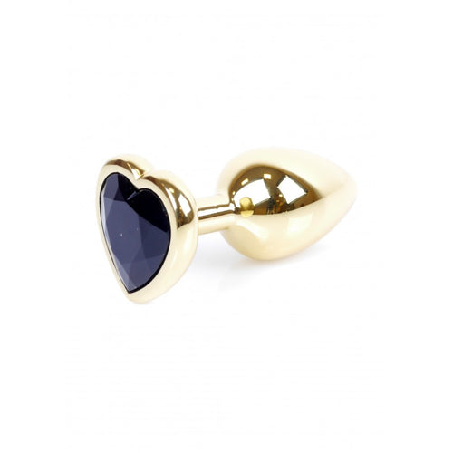 Boysoftoys - 64-00038 - Plug - Gold - Anal - Heart - Black