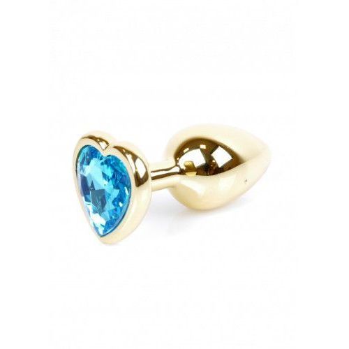 Boysoftoys - 64-00040 - Plug - Gold - Anal - Heart - Light Blue