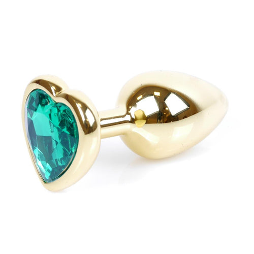 Boysoftoys - 64-00042 - Plug - Gold - Anal - Heart - Green