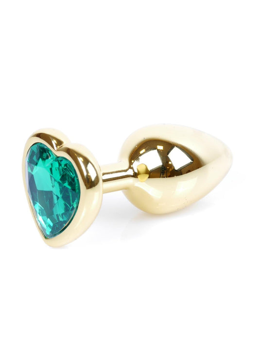 Boysoftoys - 64-00042 - Plug - Gold  - Anal - Heart - Green