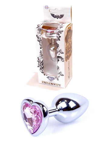 Boysoftoys - 64-00045 - Plug - Silver - Anal - Heart - Rose