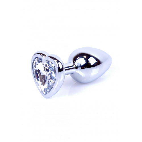 Boysoftoys - 64-00048 - Plug - Silver - Anal - Heart - Clear