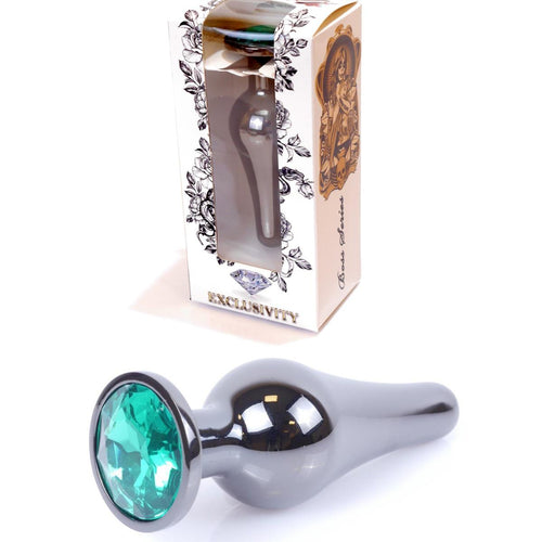 Boysoftoys - 64-00060 - Butt - Plug - Dark - Silver - Anal - Green