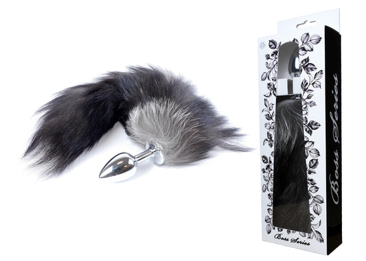 Boysoftoys - 64-00097 - Plug-Fox TAIL - Black XXL - 45 cm - colour window box