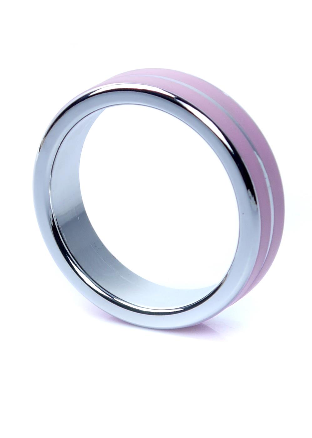 Bossoftoys - 64-00106 - Luxury Design metal Cockring Pink-  Large size - Inner diameter 4,5 cm - Outer diameter 5,5 cm