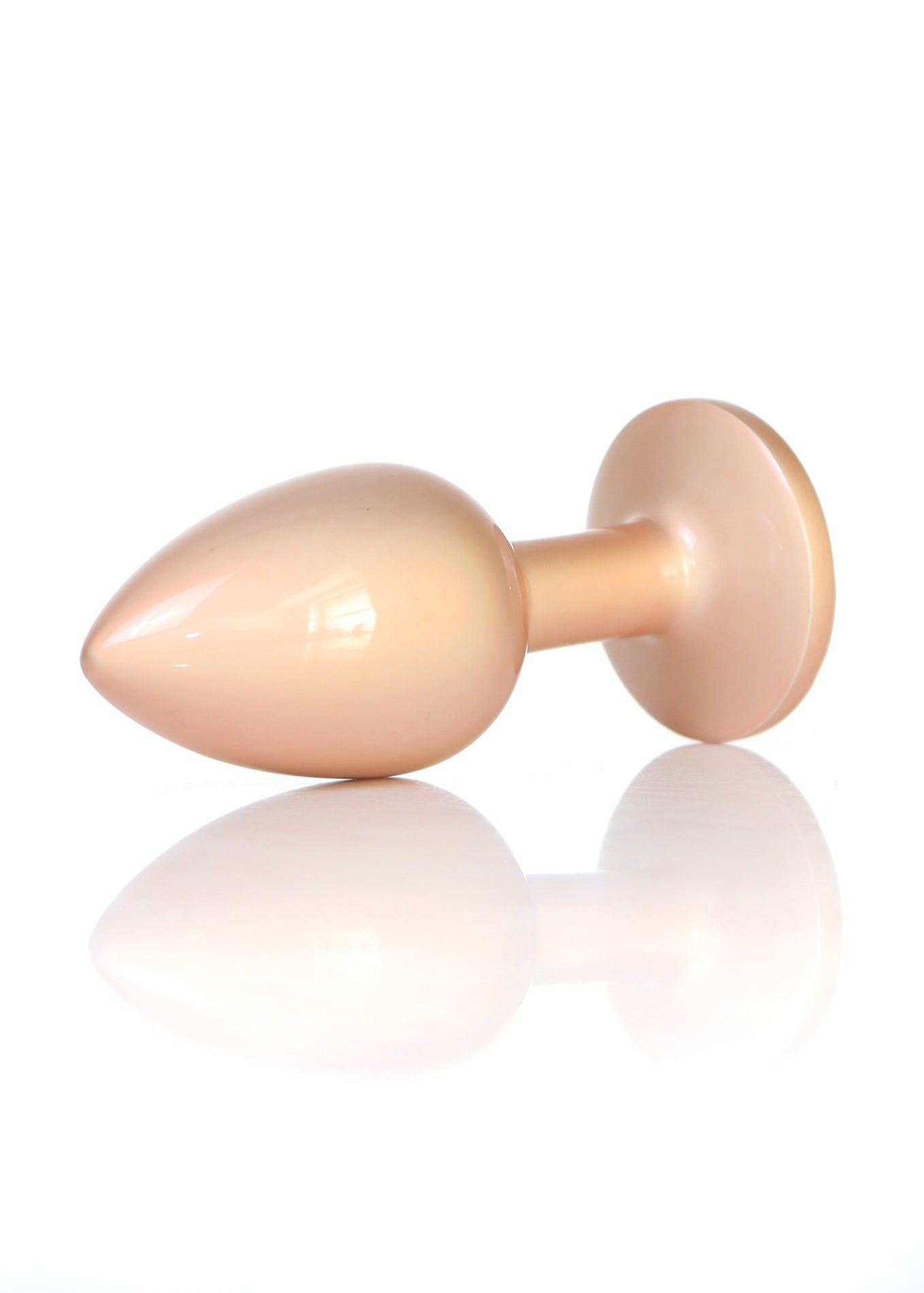 Boysoftoys - 64-00129 - Pearl Gold Anal Plug Clear Stone Small