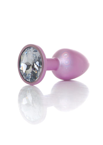 Boysoftoys - 64-00132 - Pearl Pink Anal Plug Clear Stone Small