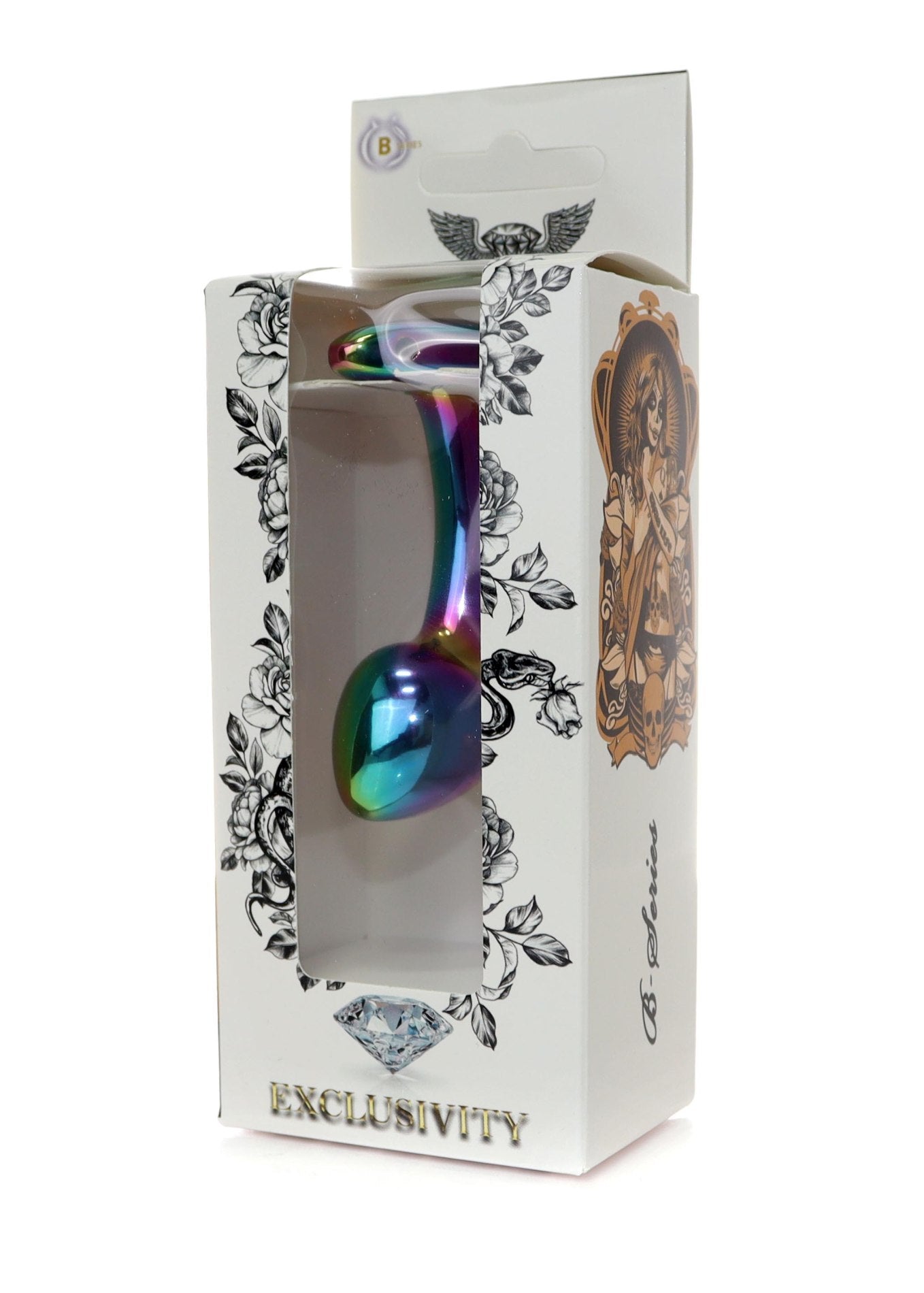 Boysoftoys - 64-00149 - Multi Colour Curved Anal Plug Small - 7,5 Cm Dia 2,5 Cm