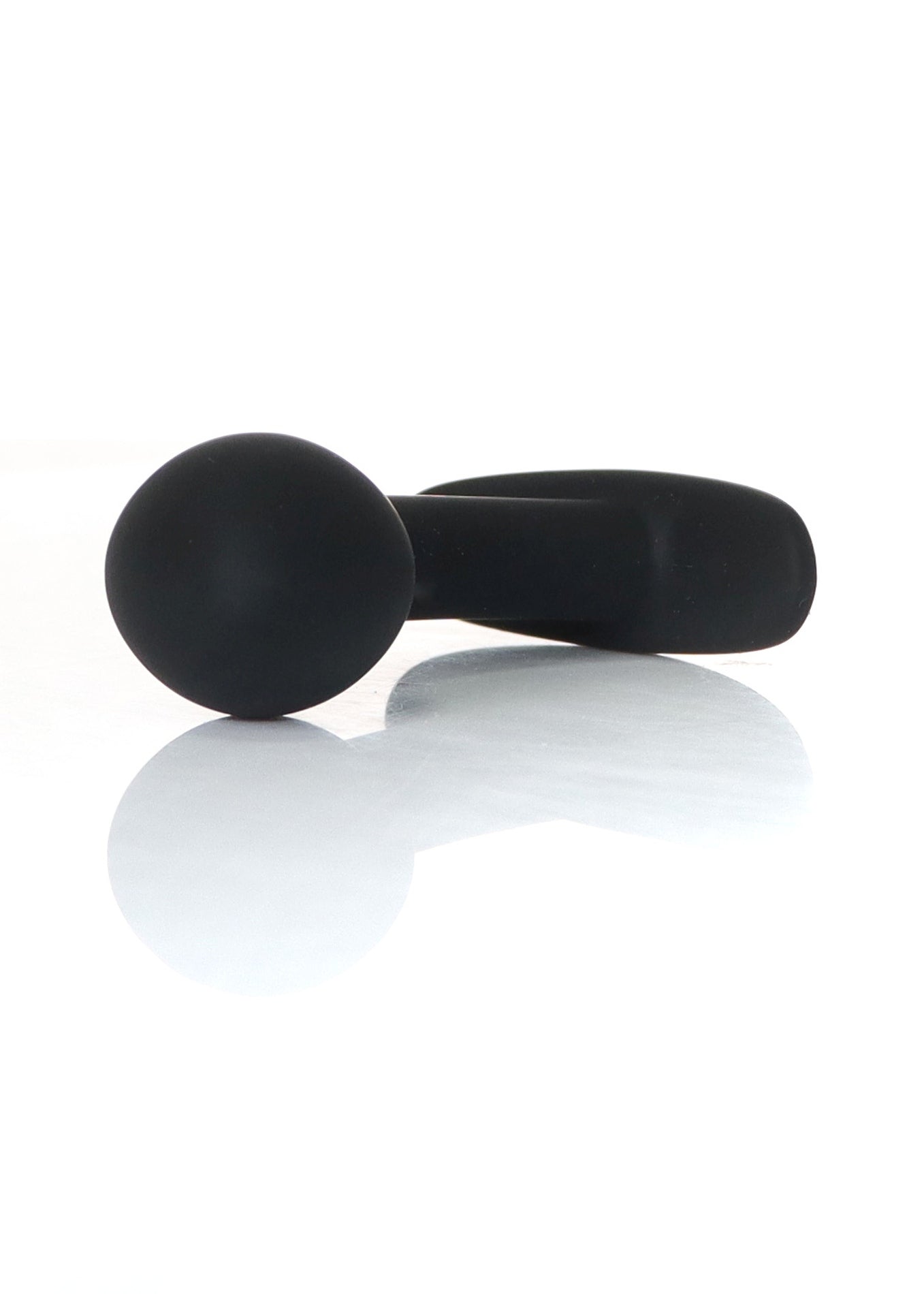 Boysoftoys - 64-00155 - Curved Silicone Anal Black Plug Small - 7,5 Cm Dia 2,5 Cm