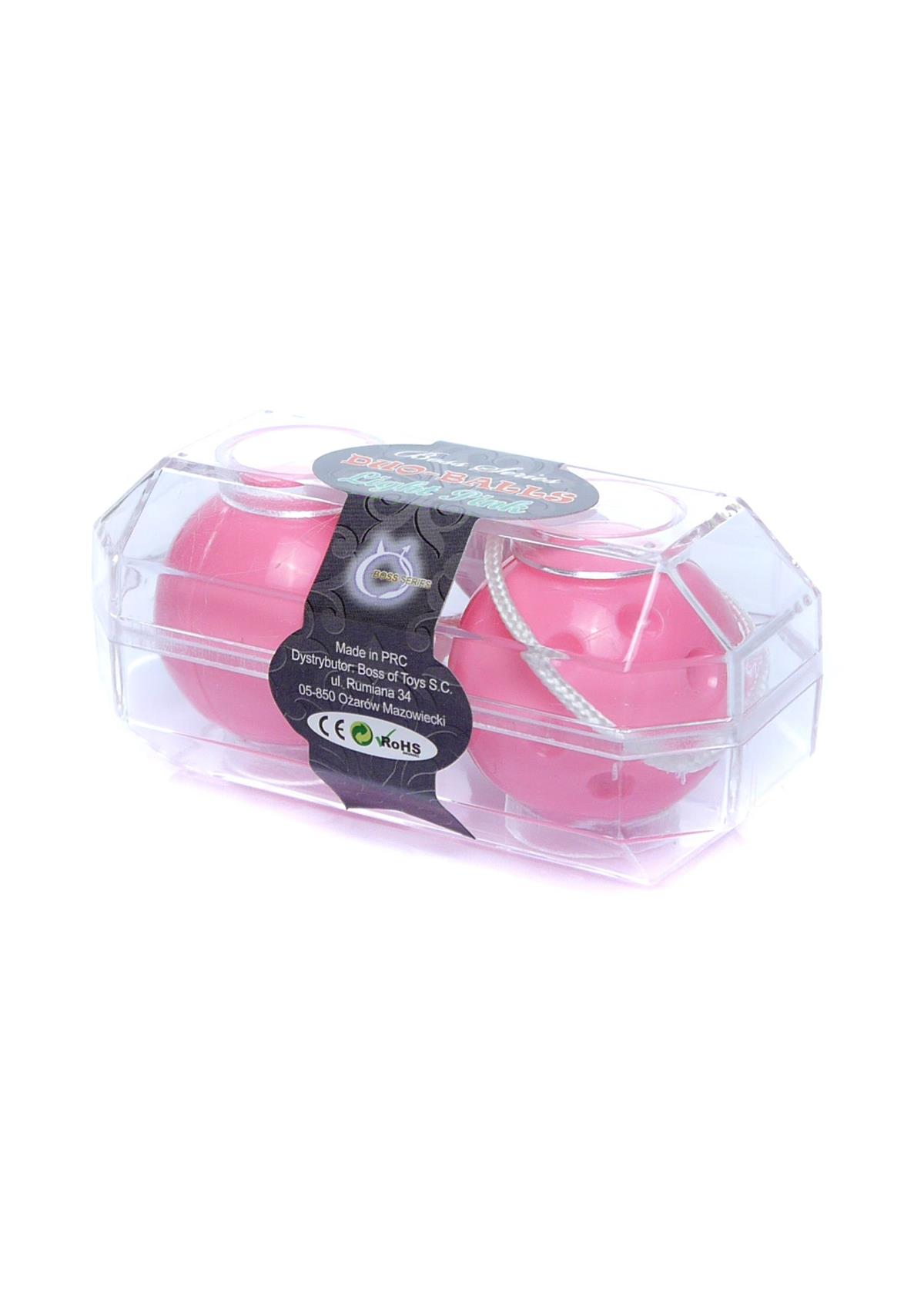 Bossoftoys - 67-00032 - Smart Duo Balls - Duo Kegal ball - Colour box - light pink