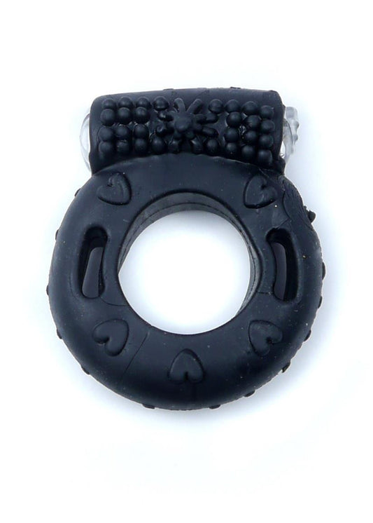 Boysoftoys - 67-00042 - Vibrating Cockring - Black - batteries included - packed in plastic bag