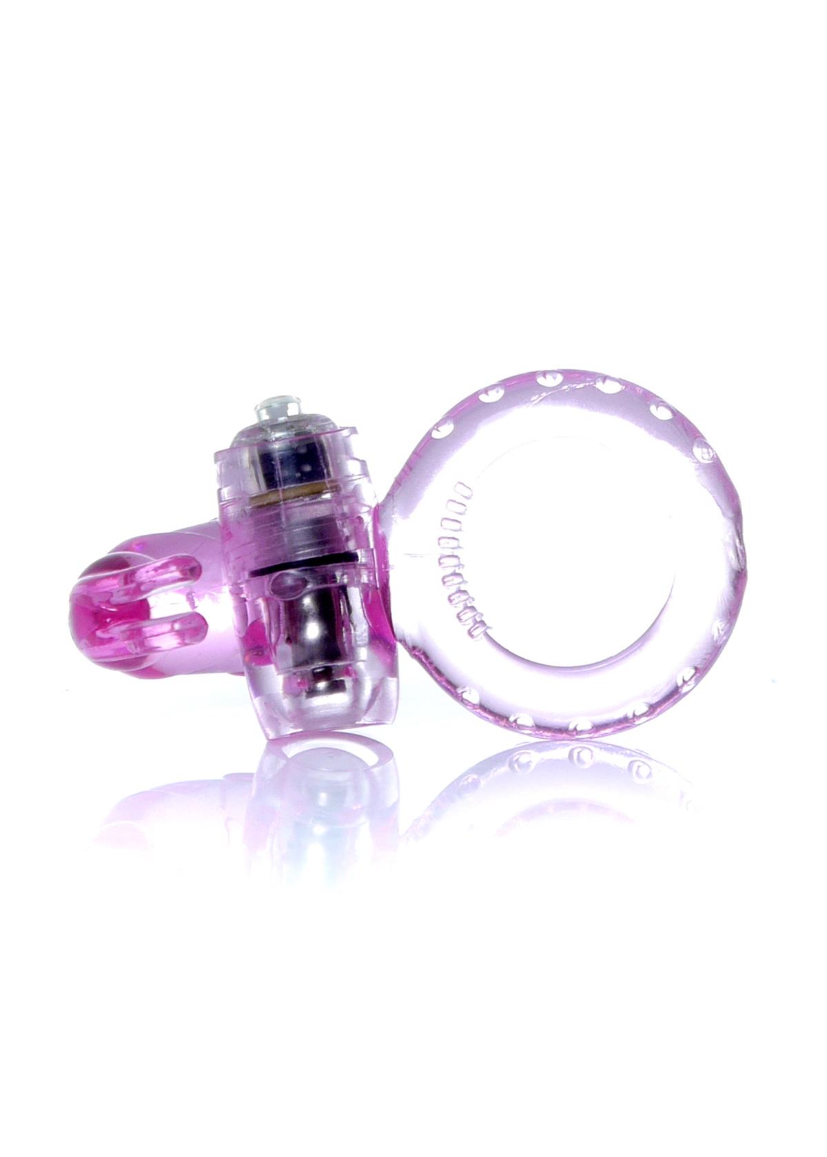 Bossoftoys - 67-00047 - Rabbit Vibrating Cockring - 7,5 cm - Pink - batteries included - packed in strong blister