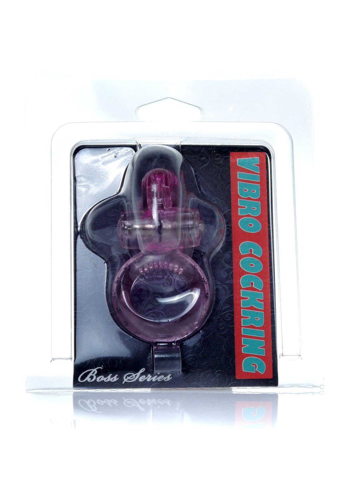 Bossoftoys - 67-00047 - Rabbit Vibrating Cockring - 7,5 cm - Pink - batteries included - packed in strong blister