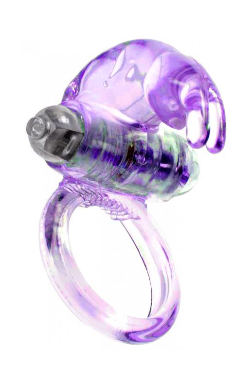 Bossoftoys - 67-00048 - Rabbit Vibrating Cockring - 7,5 cm - Purple - batteries included - packed in strong blister