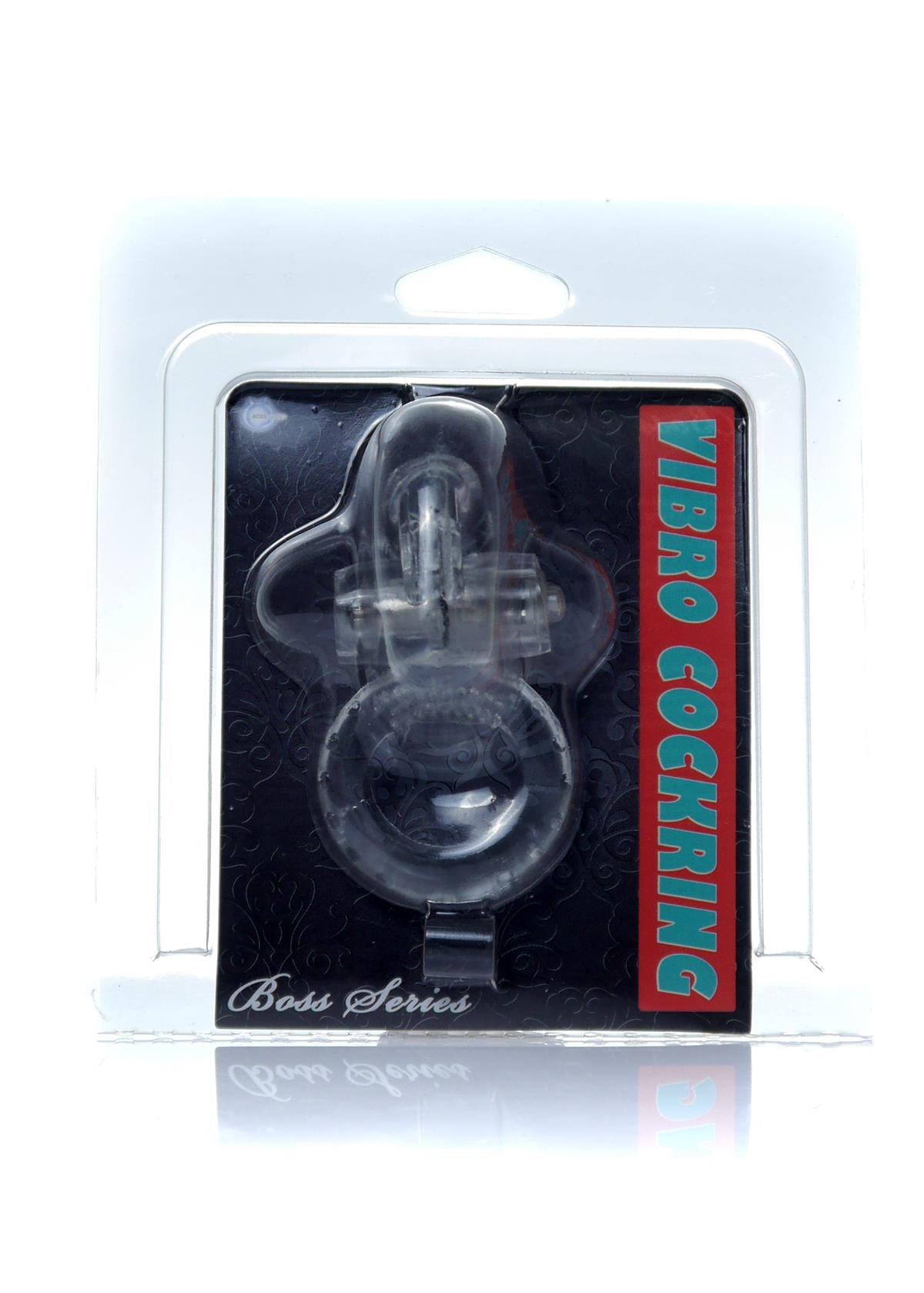 Bossoftoys - 67-00049 - Rabbit Vibrating Cockring - 7,5 cm - Clear - batteries included - packed in strong blister