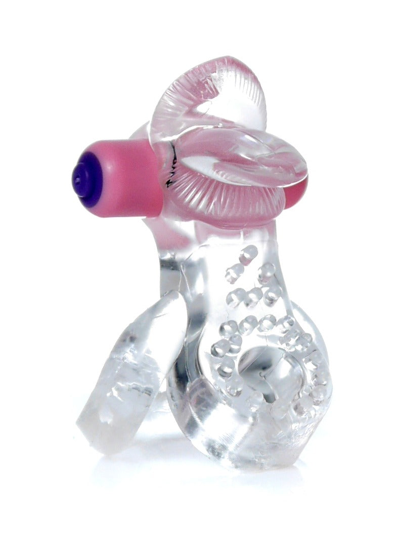 Bossoftoys - 67-00051 - Ring - Tongue Vibro CockRing - Clear -