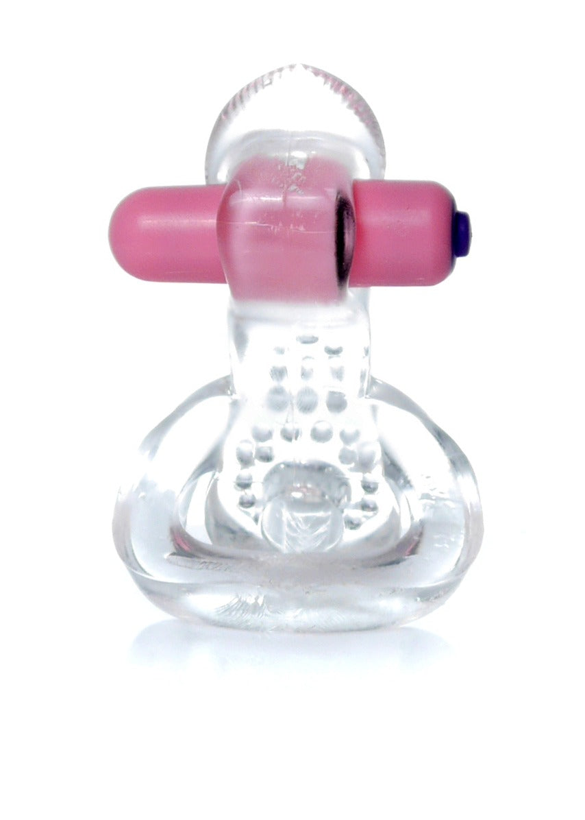 Bossoftoys - 67-00051 - Ring - Tongue Vibro CockRing - Clear -