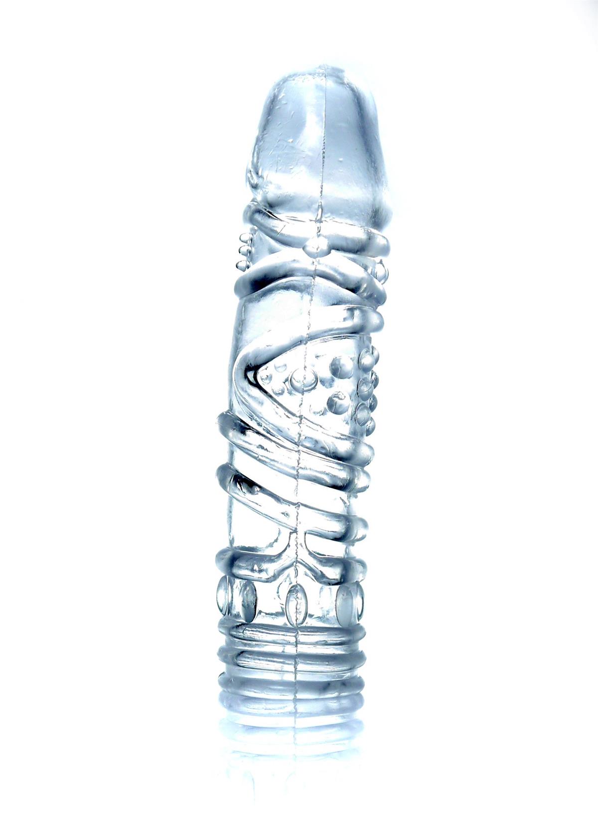 Boysoftoys - 67-00052 - Penis extender - flexibel Gel - Penis Sleeve Clear - Lenght 12 cm - clear box