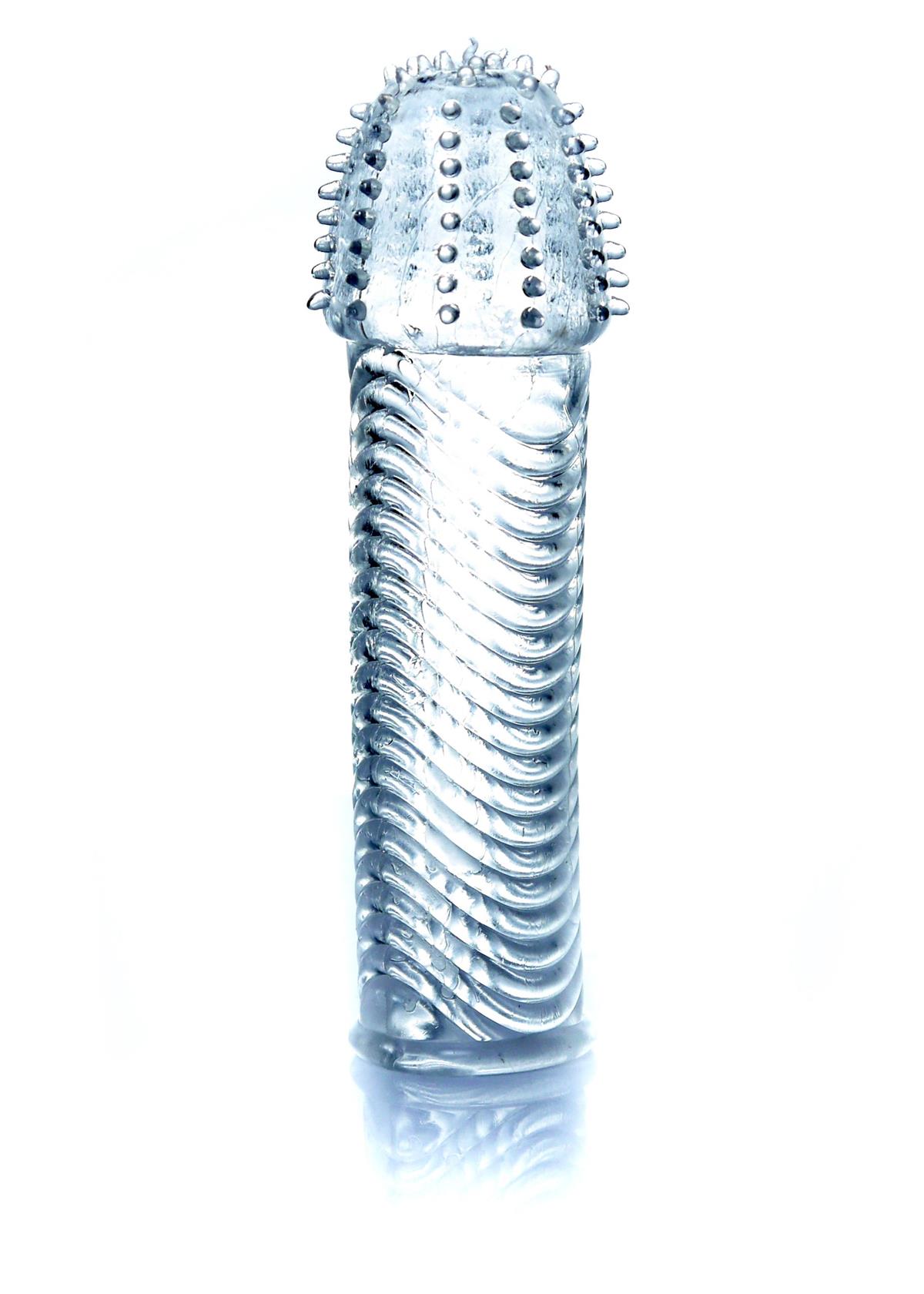 Boysoftoys - 67-00053 - Penis extender - flexibel Gel - Penis Sleeve Clear - Lenght 14 cm - clear box