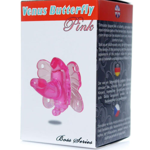 Boysoftoys - 67-00054 - Venus Butterfly Vibrating - Clitoris stimulator - Pink - colour box