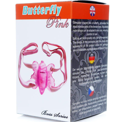 Boysoftoys - 67-00055 - Venus Butterfly Vibrating - Clitoris stimulator - Pink - colour box