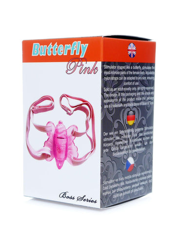 Bossoftoys - 67-00055 - Venus Butterfly Vibrating - Clitoris stimulator - Pink - colour box