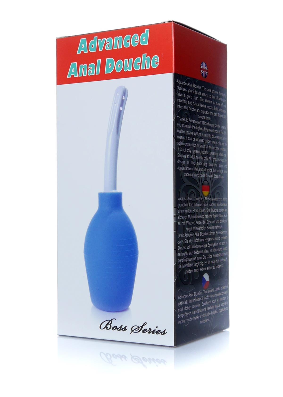 Bossoftoys - 67-00057 - Anal Douche XL - Anal Douche - 330 ML - Blue - 26 cm - dia 7,5 cm - nozzle dia 2 cm