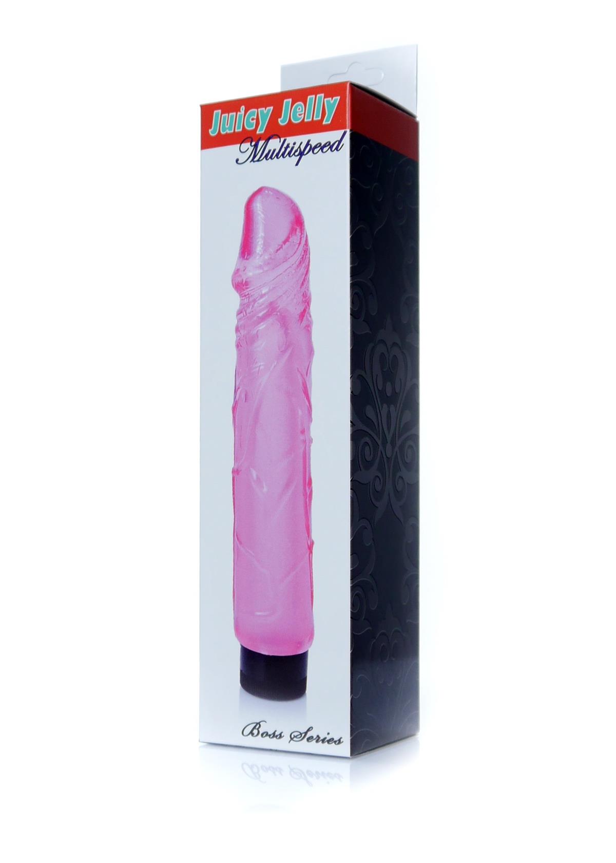 Bossoftoys - 67-00073 - Real Skin - Realistic vibrator - Juicy jelly Pink - 22 m- Dia 4 cm - Multispeed