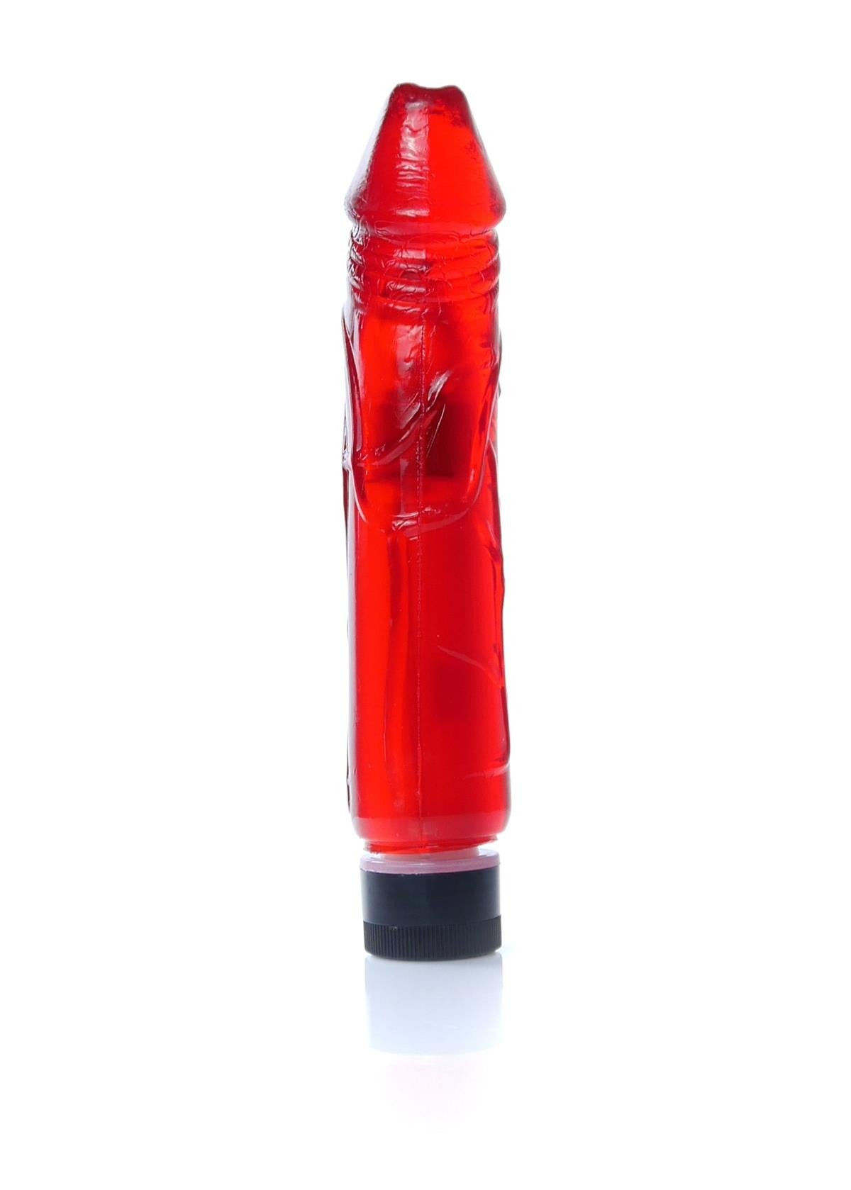 Boysoftoys - 67-00075 - Real Skin - Realistic vibrator - Juicy jelly Red - 22 m- Dia 4 cm - Multispeed